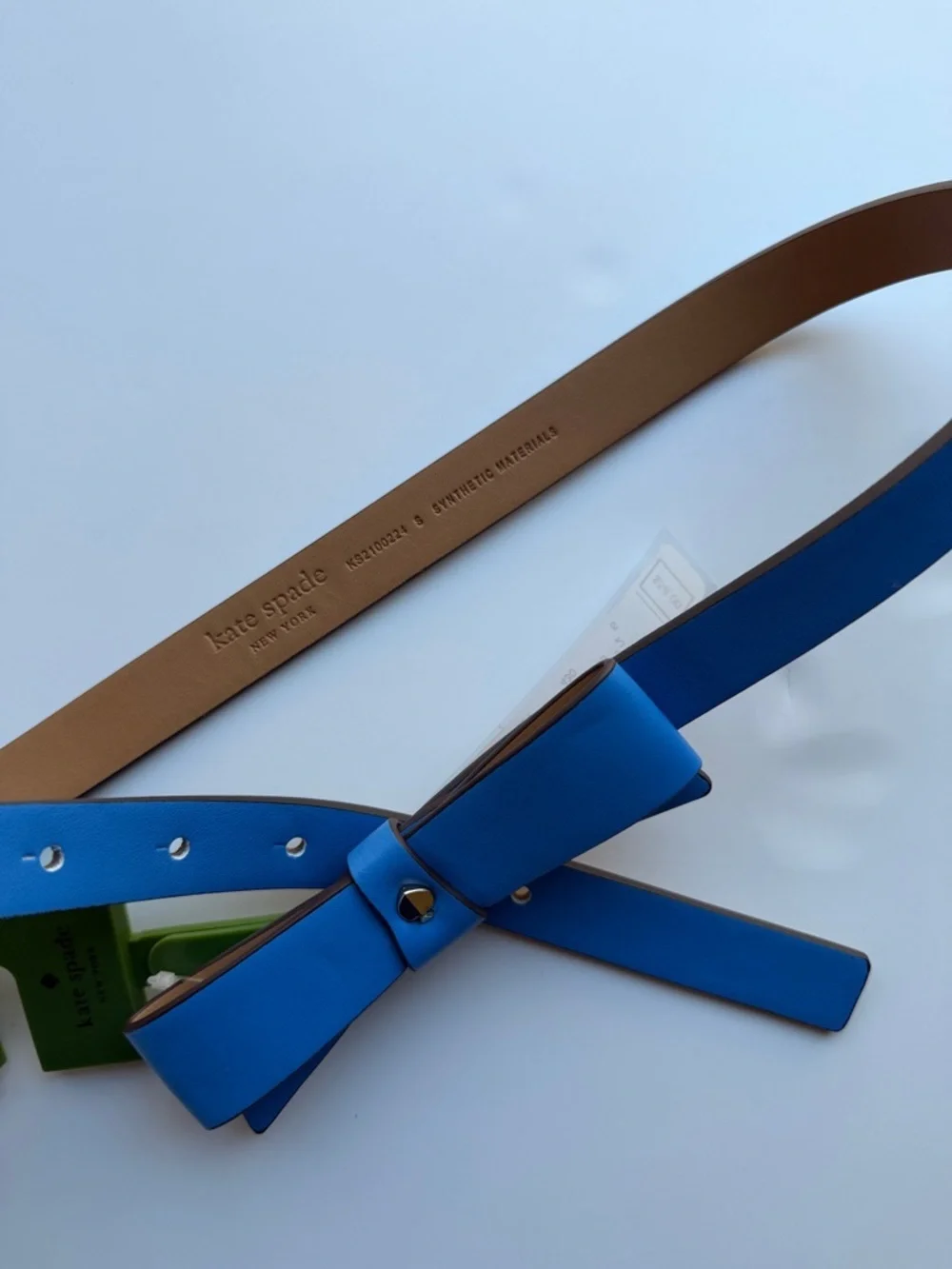 Kate Spade bow belt with spade size S